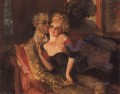 lovers evening 1910 Konstantin Somov sexual naked nude
